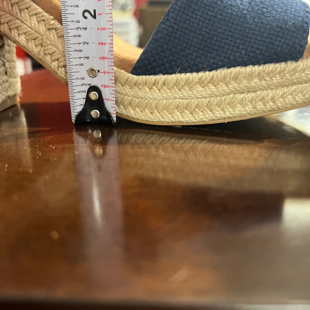 TOMS Majorca Platform Sandal (Women), Navy Blue, Size 11 - Picture 6 of 9
